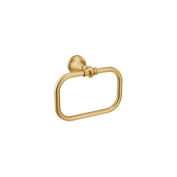 Brushed Gold Towel Ring